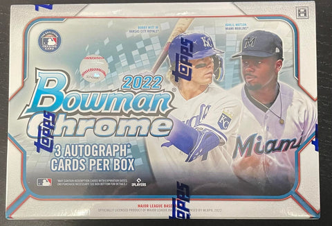 2022 TOPPS BOWMAN CHROME BASEBALL HTA BOX