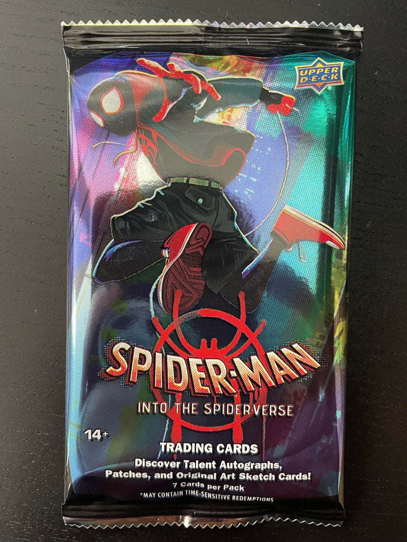 2022 UPPER DECK SPIDER-MAN INTO THE SPIDERVERSE HOBBY PACK