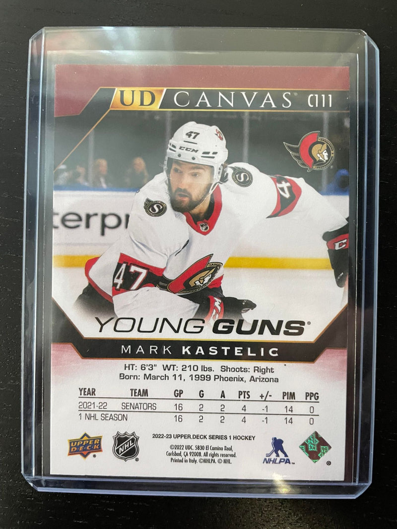 2022 UPPER DECK SERIES ONE - UD CANVAS YOUNG GUNS - M. KASTELIC -