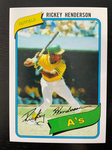 2022 TOPPS UPDATE SERIES - REPRINT JUMBO BOX TOPPER - R. HENDERSON - #482