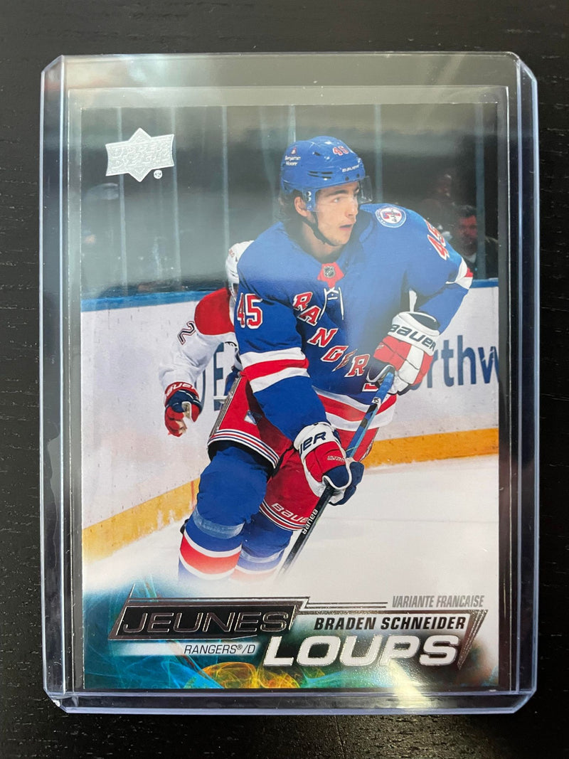 2022 UPPER DECK SERIES ONE - FRENCH YOUNG GUNS - B. SCHNEIDER -