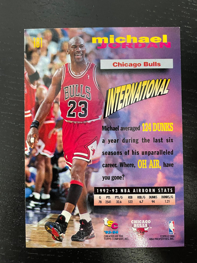 1993 TOPPS STADIUM CLUB - FREQUENT FLYERS - M. JORDAN -