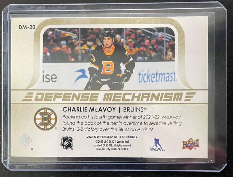 2022 UPPER DECK SERIES ONE - GOLD - DEFENSE MECHANISM - C. McAVOY -