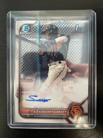 2022 TOPPS BOWMAN CHROME - 1ST BOWMAN - A. SUAREZ - #CPA-ASR - AUTOGRAPH