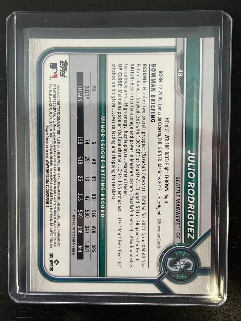 2022 TOPPS BOWMAN CHROME - J. RODRIGUEZ -