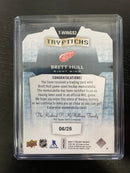 2016 UPPER DECK TRILOGY - TRYPTICHS - B. HULL - #T-WINGS2 - #'D/25 - RELIC