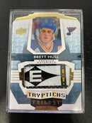 2016 UPPER DECK TRILOGY - TRYPTICHS - B. HULL - #T-BH2 - #'D/25 - STICK RELIC