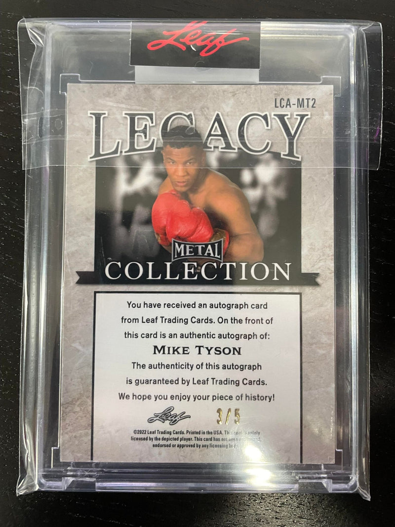 2022 LEAF METAL COLLECTION - LEGACY - BLUE - M. TYSON - #LCA-MT2 - #'D/5 - AUTOGRAPH