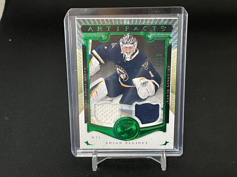 2015 UPPER DECK ARTIFACTS - EMERALD - B. ELLIOTT - #72 - #'D/75 - DUAL RELIC