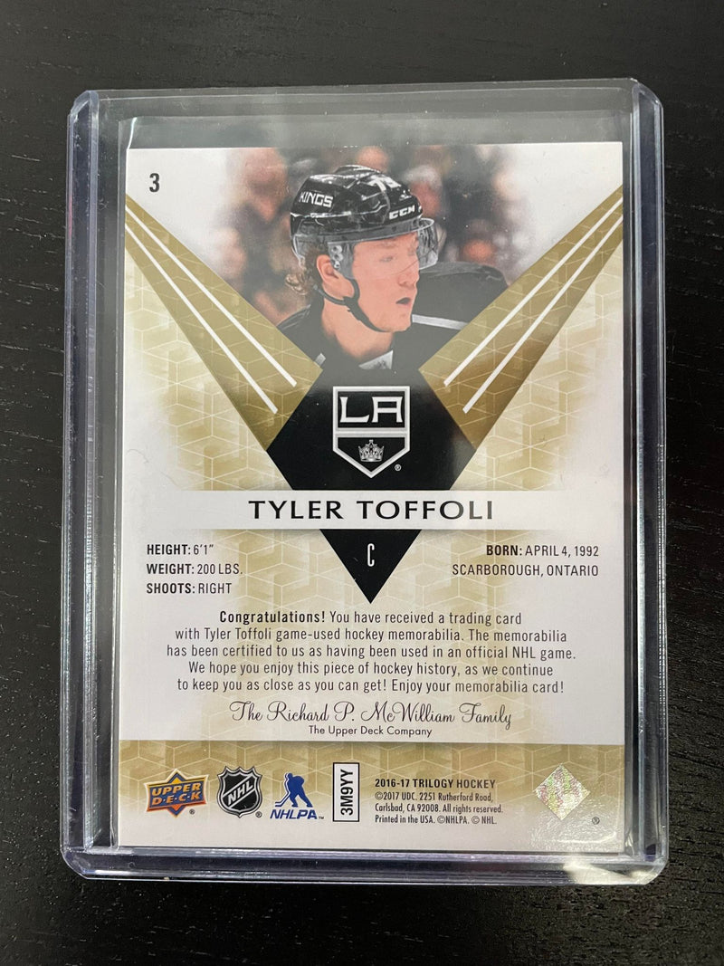 2016 UPPER DECK TRILOGY - T. TOFFOLI - #3 - #'D/230 - RELIC