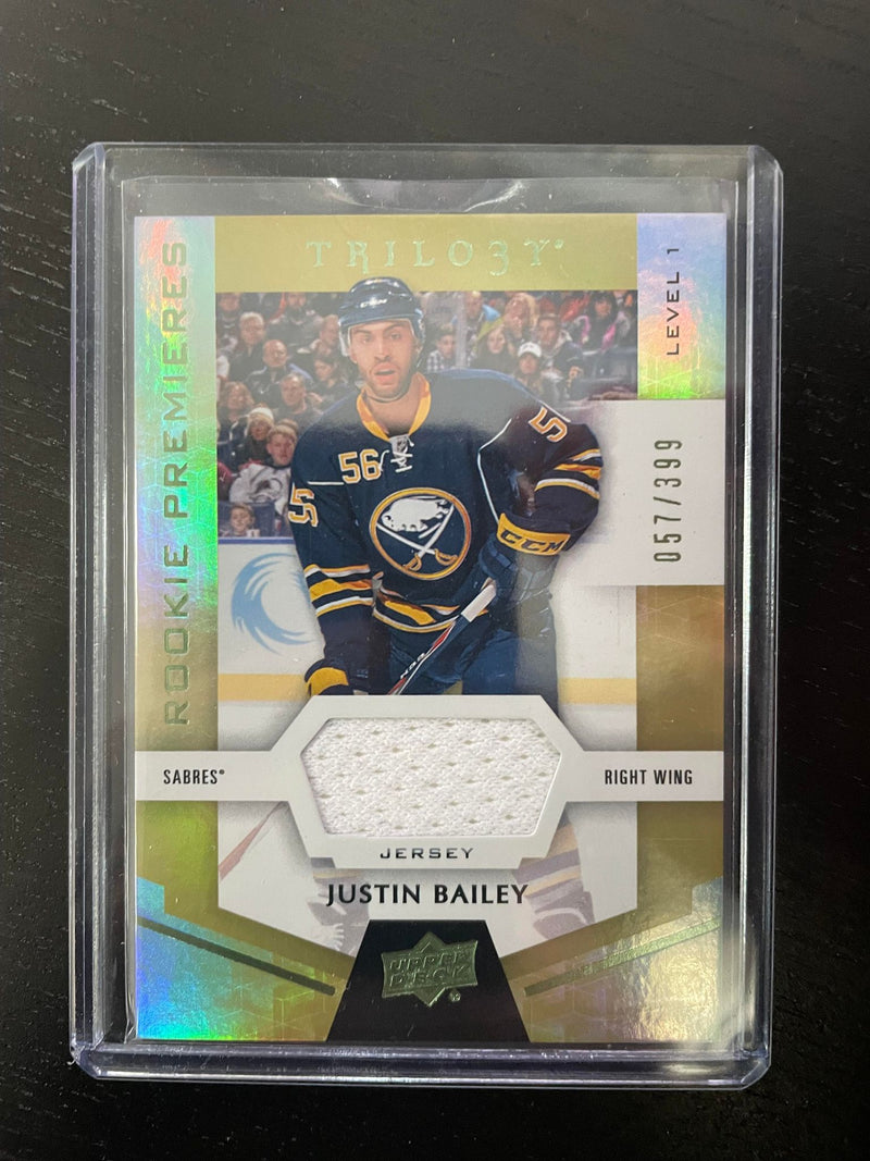 2016 UPPER DECK TRILOGY - ROOKIE PREMIERES - J. BAILEY - #82 - #'D/399 - RELIC - RC