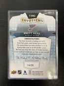 2016 UPPER DECK TRILOGY - TRYPTICHS - B. HULL - #T-BH2 - #'D/25 - STICK RELIC
