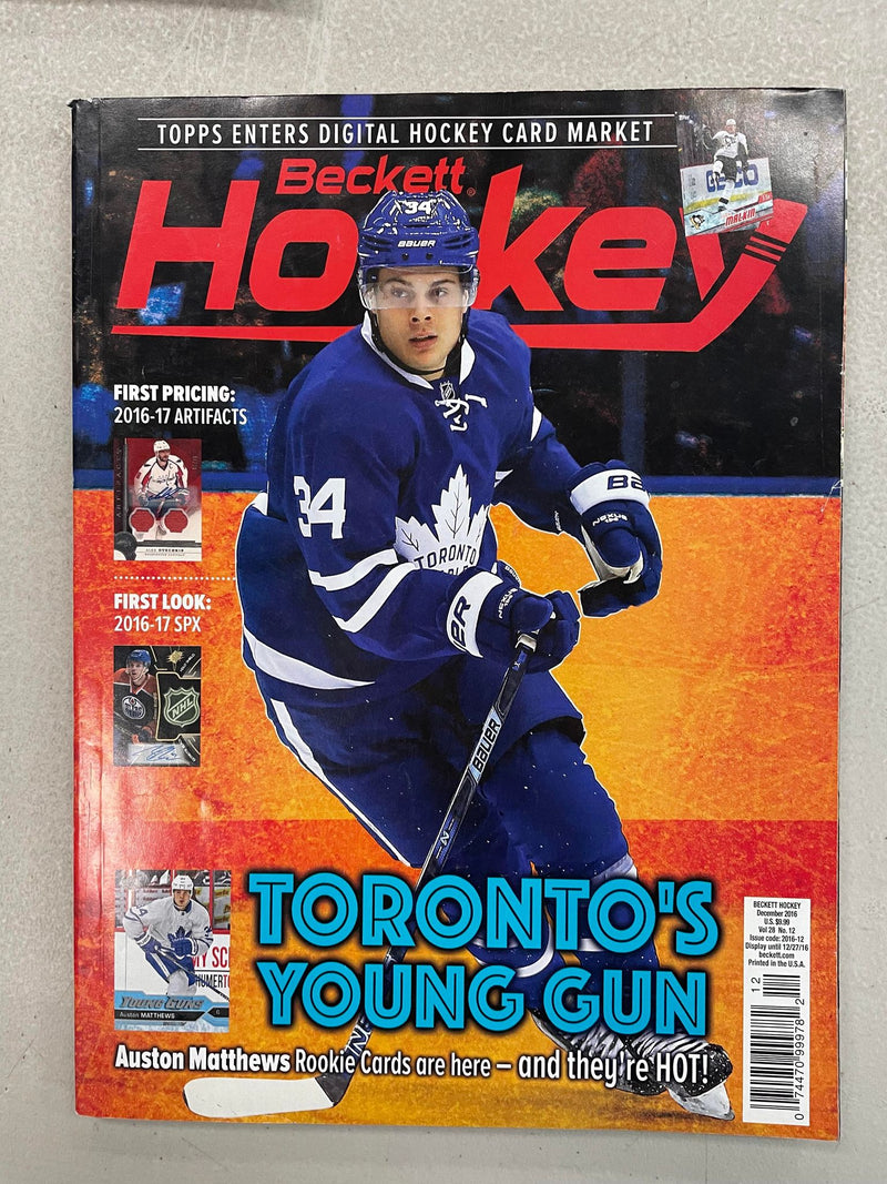 BECKETT - AUSTON MATTHEWS - FIRST 3 BECKETT COVERS (3 INDIVIDUAL BECKETT MONTHLY)