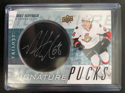 2016 UPPER DECK TRILOGY - SIGNATURE PUCKS - M. HOFFMAN - #SP-MH - AUTOGRAPH