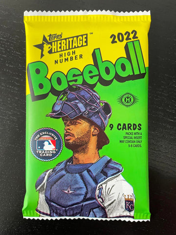 2022 TOPPS HERITAGE HIGH NUMBER BASEBALL HOBBY PACK