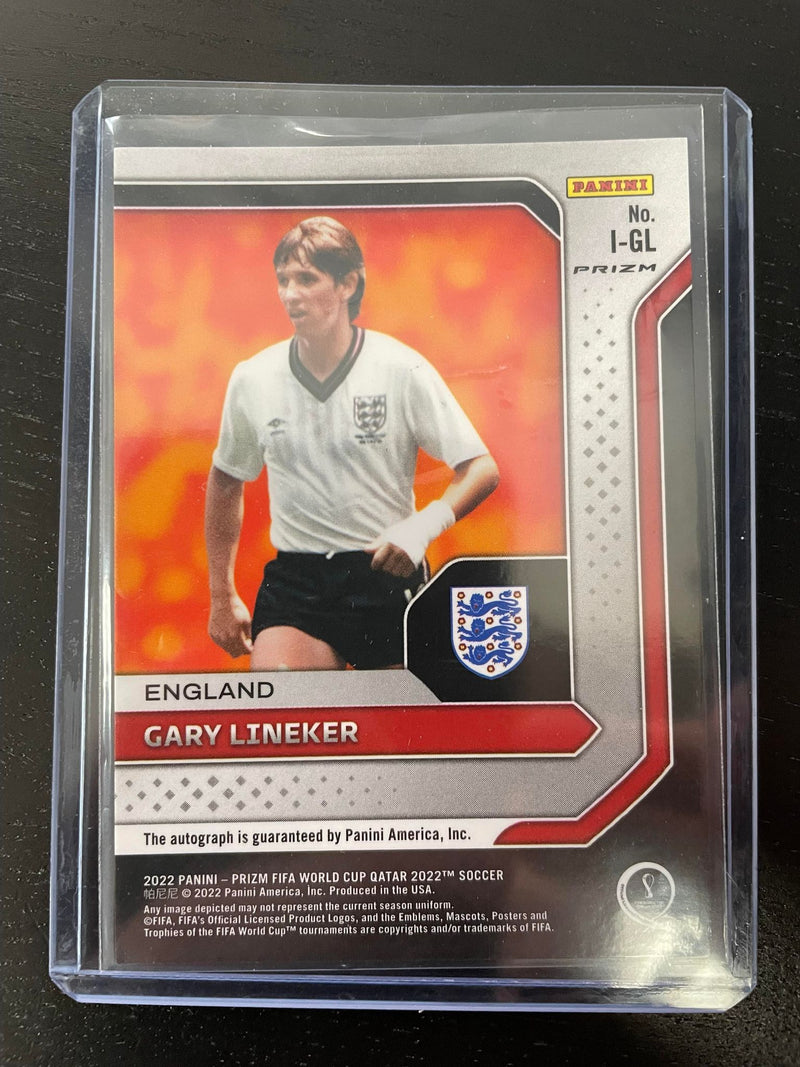 2022 PANINI PRIZM WORLD CUP - INTERNATIONAL INK - GREEN WAVE PRIZM - G. LINEKER -