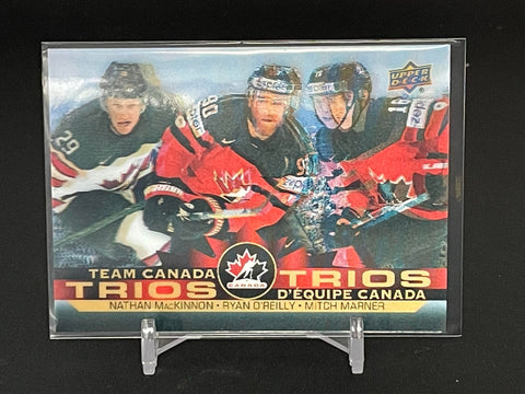 2021 UPPER DECK TIM HORTONS TEAM CANADA - TRIOS - N. MACKINNON / R. O'REILLY / M. MARNER - #T-4