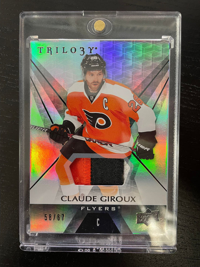 2016 UPPER DECK TRILOGY - C. GIROUX - #33 - #'D/67 - RELIC