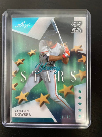 2021 LEAF YOUNG STARS - TEAL - C. COWSER - #YS-25 - #'D/99