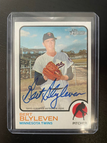 2022 TOPPS HERITAGE - B. BLYLEVEN - #ROA-BB - AUTOGRAPH