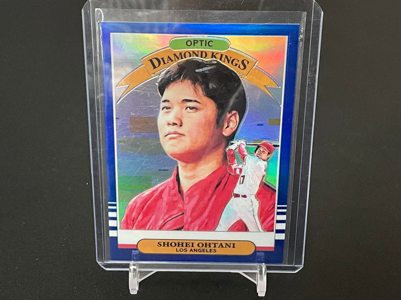 2019 PANINI DONRUSS OPTIC - DIAMOND KINGS - BLUE PRIZM - S. OHTANI - #14 - #'D/75