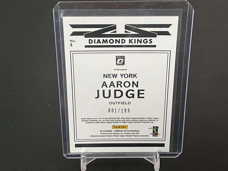 2019 PANINI DONRUSS OPTIC - DIAMOND KINGS - PINK VELOCITY PRIZM - A. JUDGE - #2 - #'D/199