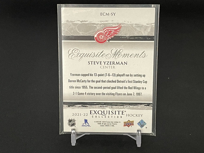 2021 UPPER DECK EXQUISITE COLLECTION - EXQUISITE MOMENTS - S. YZERMAN - #ECM-SY - #'D/399