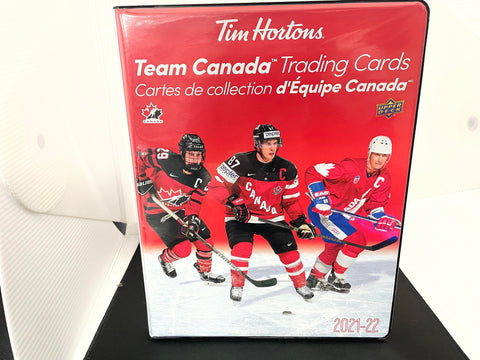2021 UPPER DECK TIM HORTONS TEAM CANADA BINDER