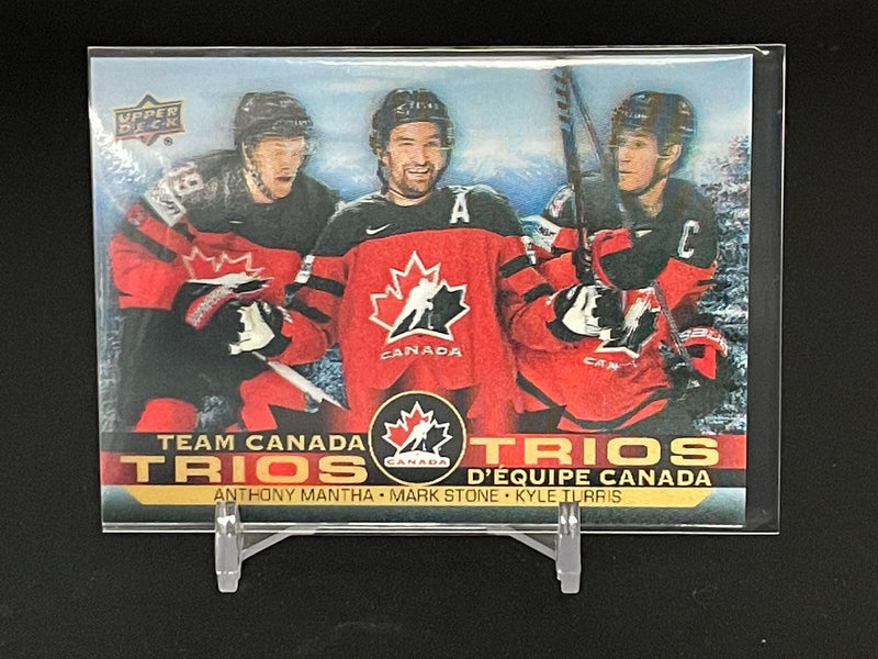 2021 UPPER DECK TIM HORTONS TEAM CANADA - TRIOS - A. MANTHA / M. STONE / K. TURRIS -