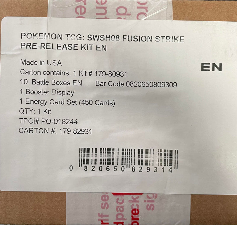 POKEMON FUSION STRIKE PRE-RELEASE KIT SEALED