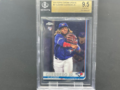 2019 TOPPS CHROME UPDATE - V. GUERRERO JR. - #21 - BGS 9.5 - RC
