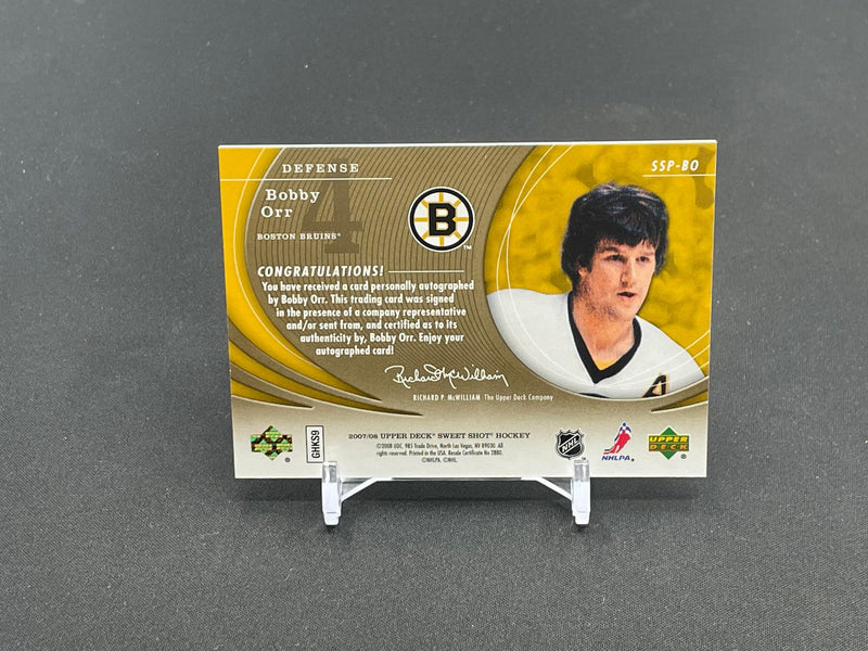 2007 UPPER DECK SWEET SHOT - SIGNATURE SHOTS PUCK SIGNINGS - B. ORR -