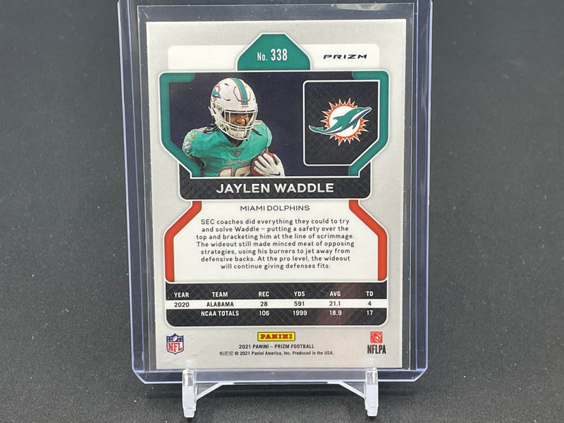 2021 PANINI PRIZM - RED CRACKED ICE PRIZM - J. WADDLE -