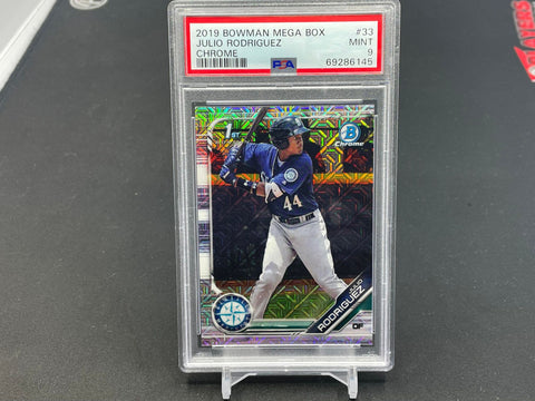 2019 TOPPS BOWMAN CHROME - MEGA BOX - J. RODRIGUEZ - #33 - PSA 9