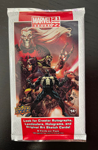 2021 UPPER DECK MARVEL ANNUAL HOBBY PACK