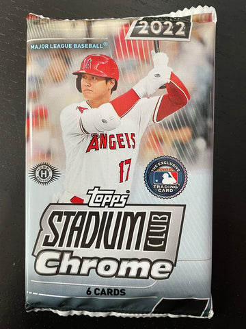 2022 TOPPS STADIUM CLUB CHROME BASEBALL HOBBY PACK