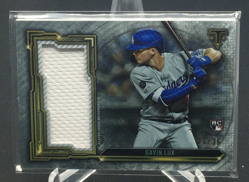2020 TOPPS TRIPLE THREADS - G. LUX - #SJR-GL - #'D/36 - JERSEY - RC
