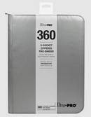 ULTRA PRO FIRE RESISTANT SILVER ZIPPER BINDER