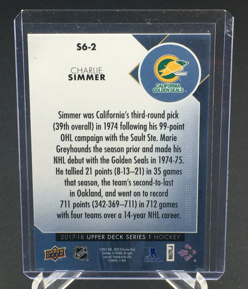 2017 UPPER DECK SERIES ONE -THE SECOND SIX - C. SIMMER -