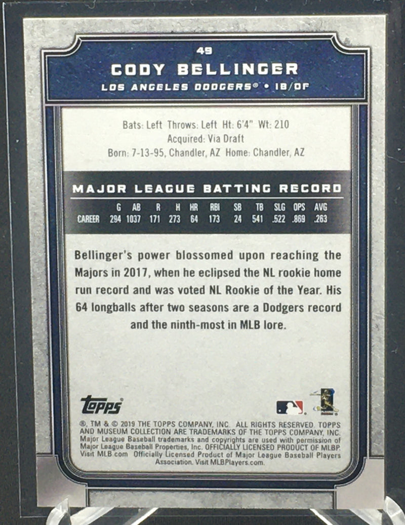 2019 TOPPS MUSEUM COLLECTION - C. BELLINGER -