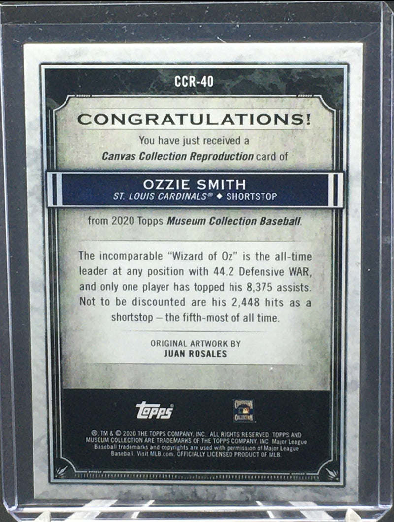 2020 TOPPS MUSEUM COLLECTION - CANVAS REPRODUCTION - O. SMITH -
