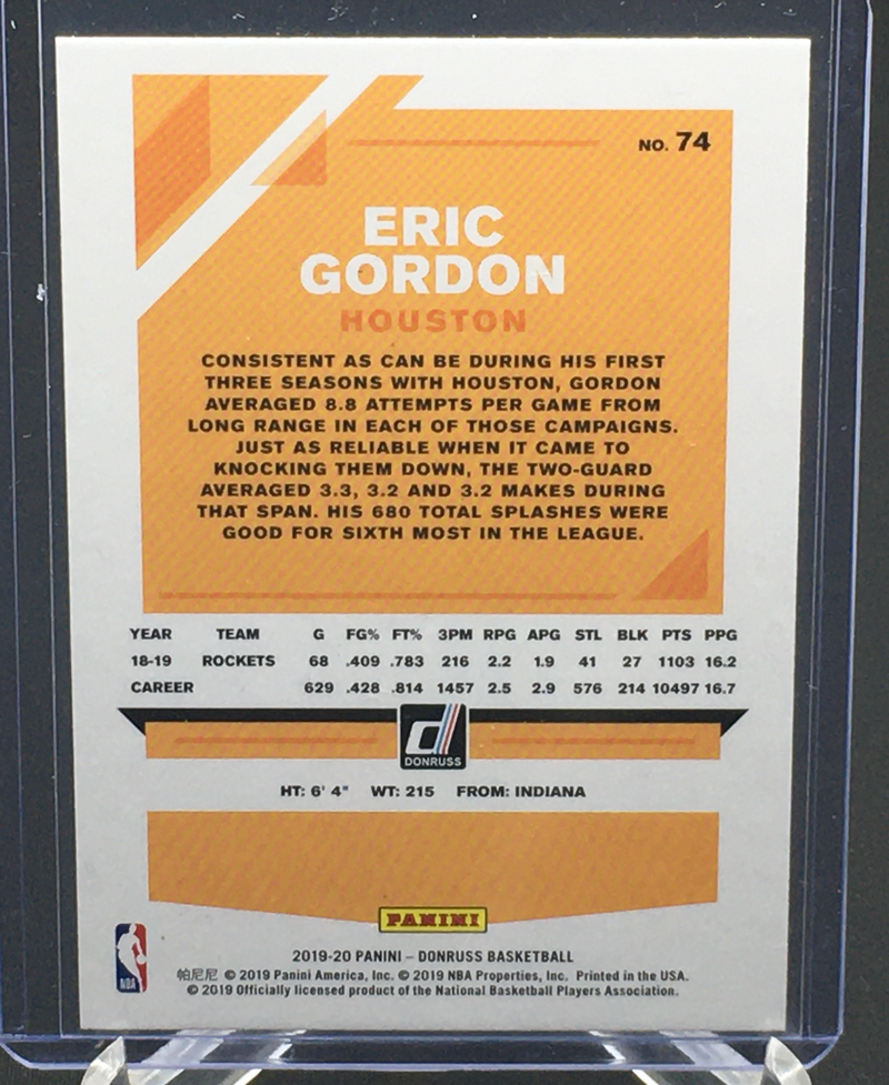 2019 PANINI DONRUSS - E. GORDON -