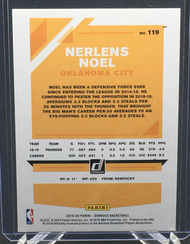 2019 PANINI DONRUSS - N. NOEL -