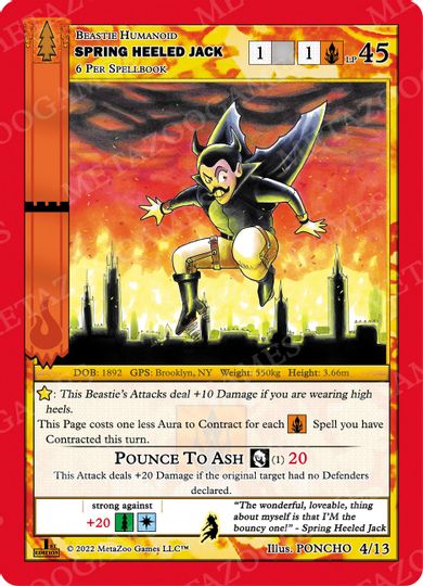 Spring Heeled Jack [Cryptid Nation: Wilderness First Edition Release Event Deck]