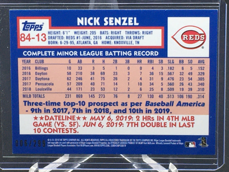 2019 TOPPS - 35TH ANNIVERSARY - N. SENZEL -
