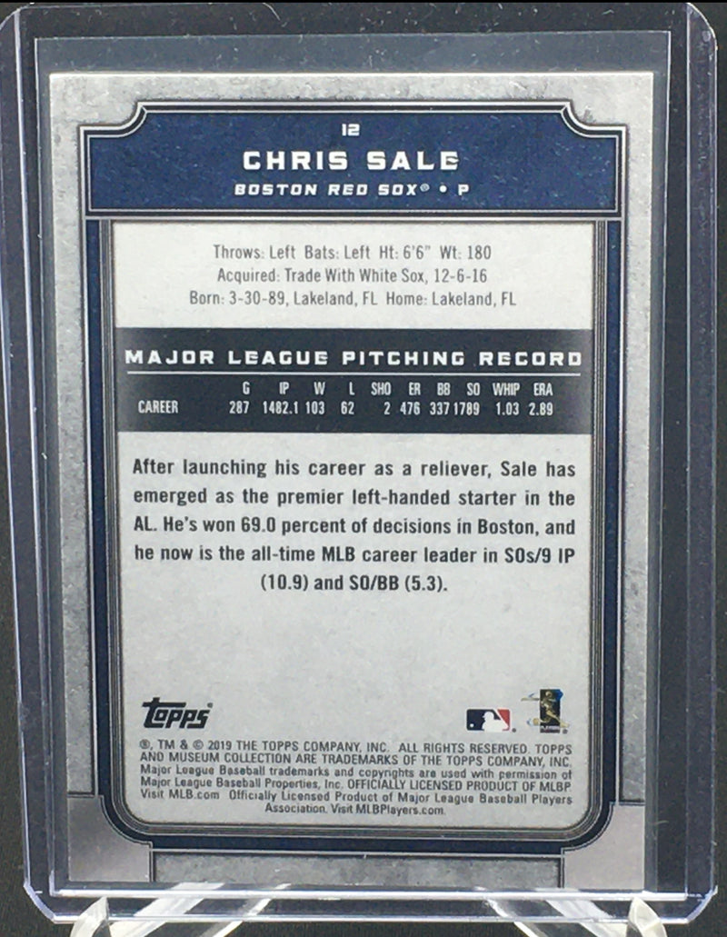 2019 TOPPS MUSEUM COLLECTION - C. SALE -