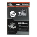 MONSTER 4-POCKET BINDER - BLACK W/ WHITE PAGES