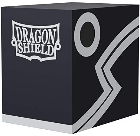 DRAGON SHIELD DOUBLE SHELL DECK BOX (BLACK INTERIOR)
