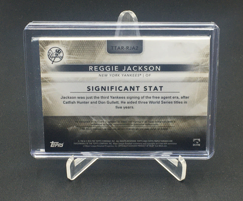 2015 TOPPS TRIPLE THREADS - R. JACKSON - #TTAR-RJA2 - #'D/9 - AUTOGRAPH