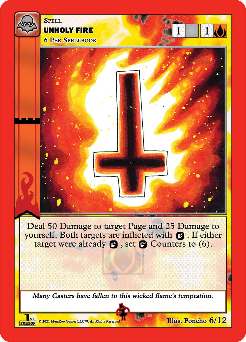 Unholy Fire (Headless Annie) [Cryptid Nation: Nightfall First Edition Release Event Deck]